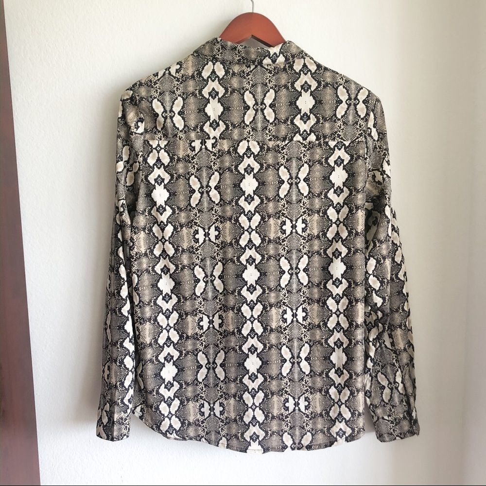 Brave Soul London Megan Snake Print Button Down - image 4